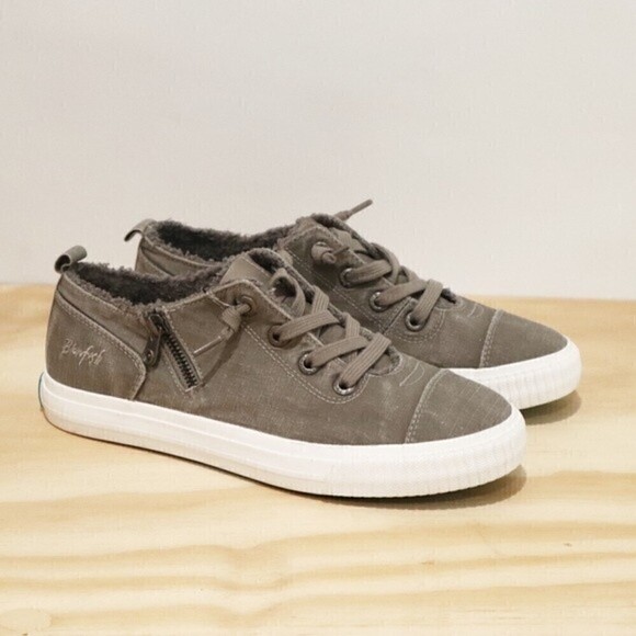 Blowfish Malibu Cypress Gray‎ Sneakers Size 7 - Picture 4 of 8